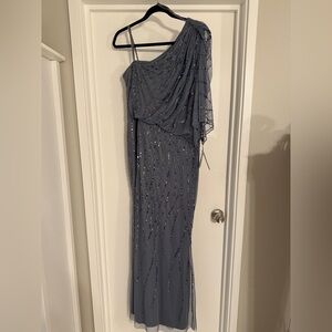 Adriana Papell Long Beaded Dress NWT